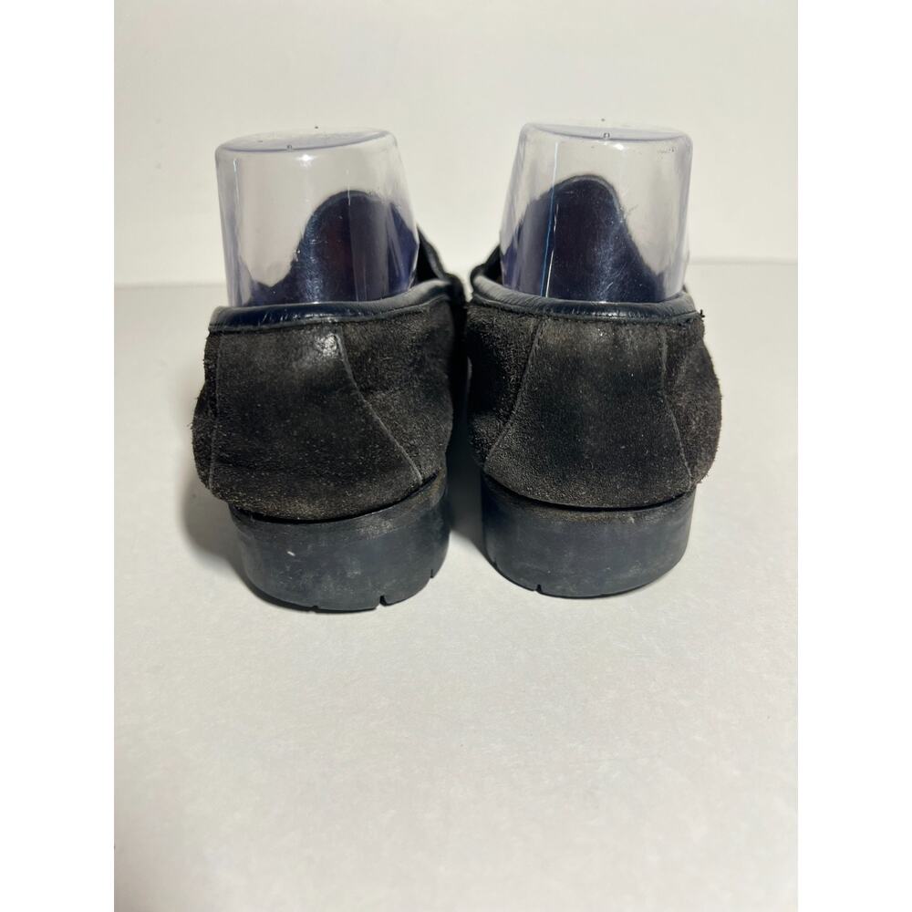Gucci Women's Dark Brown Suede Lug Sole Horsebit Slip On Loafer Shoe Size 9 B - Picture 4 of 9